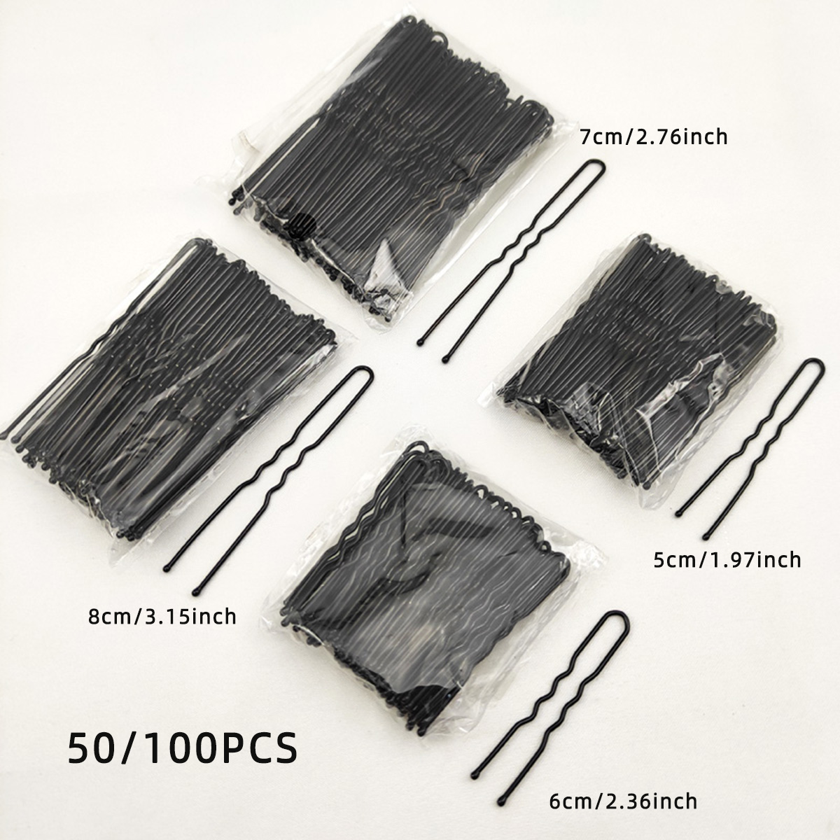 Women Knight Accessories - 50/100 PCS Women 5/6/7/8 cm Hair