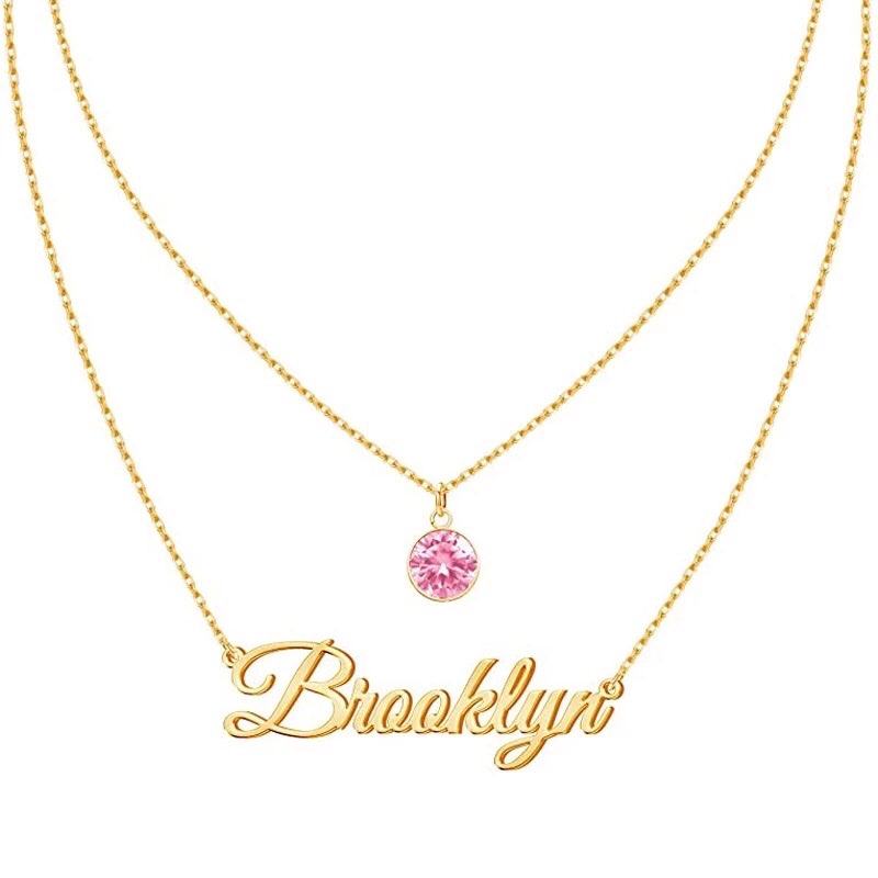 Layered Necklace Set - DOREMI Stainless steel Custom Name Necklace