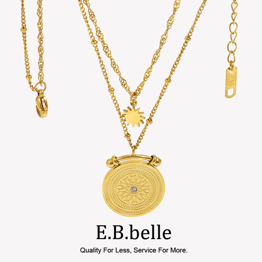 Coin Necklace Delicate - E.B.belle Center of the Universe Vintage
