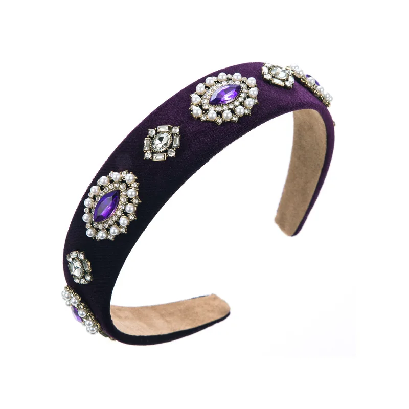 Retro Baroque Velvet Headpiece - Women Accessories Shop 리뷰 및 가격