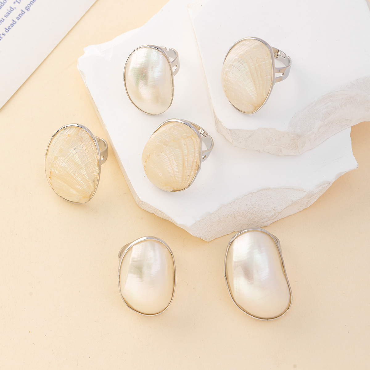 Vintage Chunky Shell Rings for - Women Accessories Outlet 리뷰 및 가격
