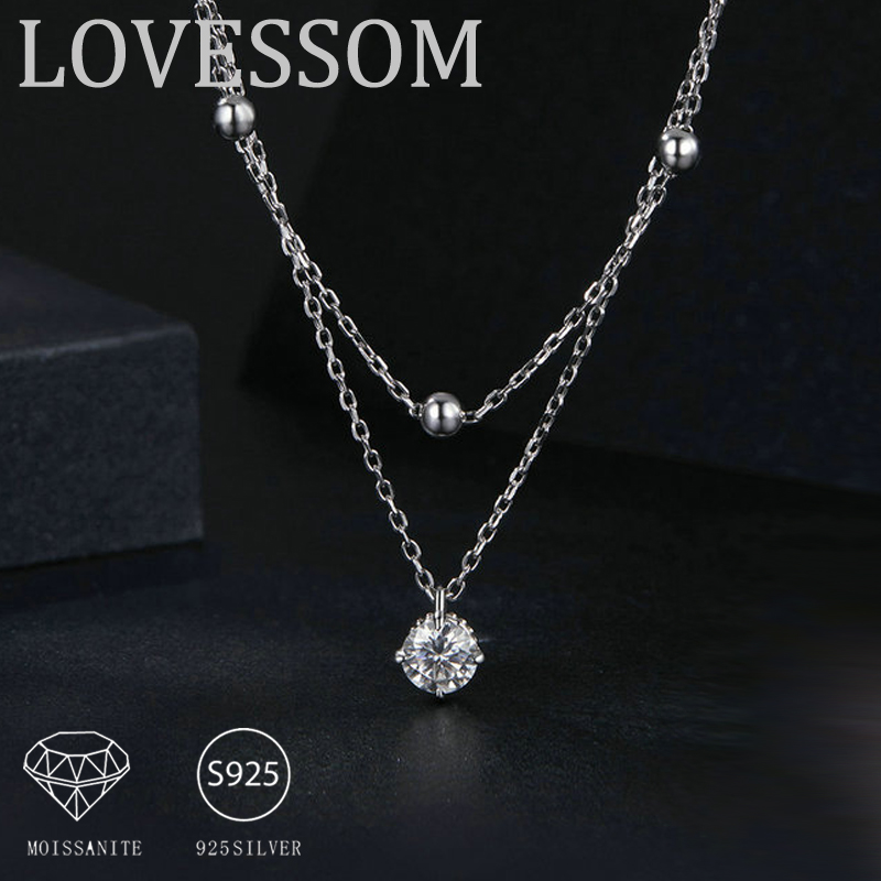 A 925 sterling silver 0.5-cara - Layered Necklace Set 리뷰 및 가격