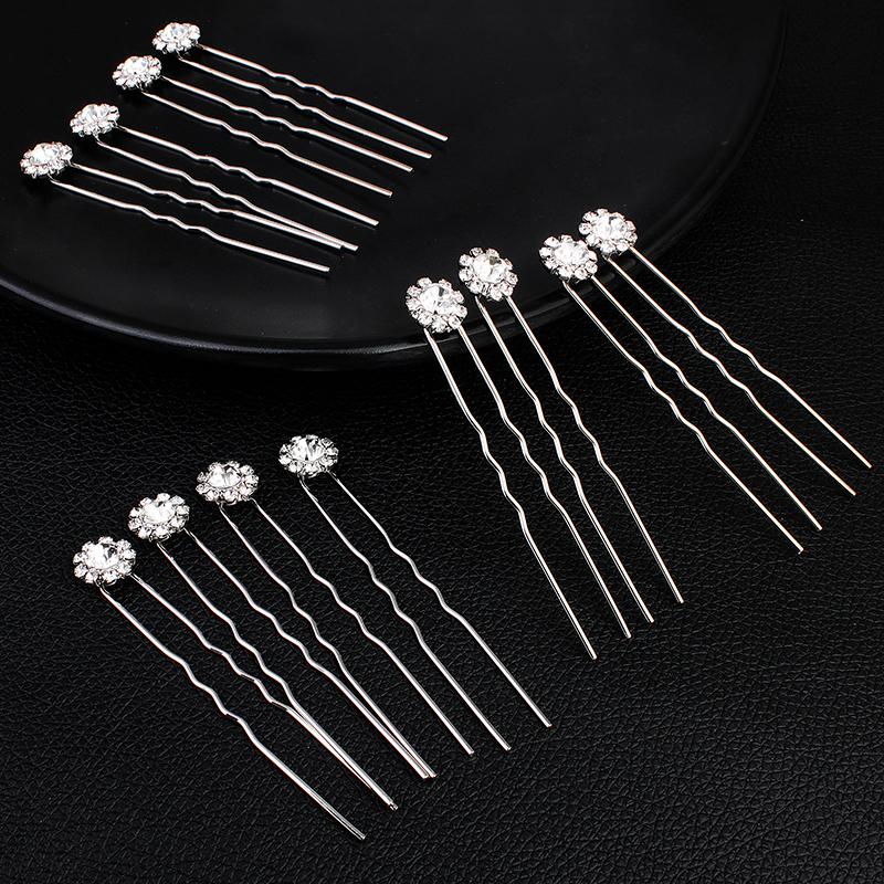 12PK/Set Fashion Rhinestone Fl - Women Accessories Wholesale 리뷰 및 가격