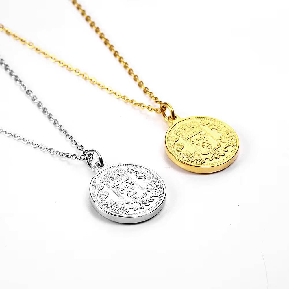 Women Delicate Gold Plated Eli - Coin Necklace Delicate 리뷰 및 가격