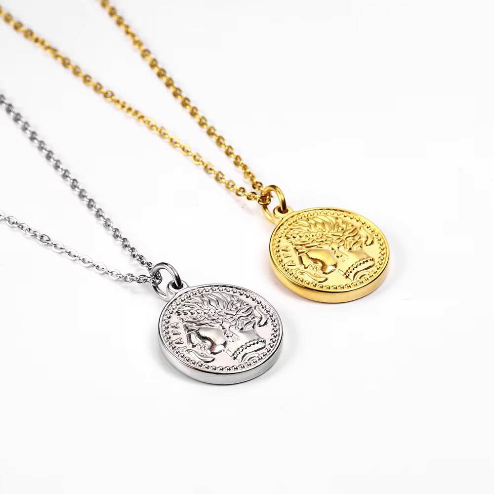 Women Delicate Gold Plated Eli - Coin Necklace Delicate 리뷰 및 가격