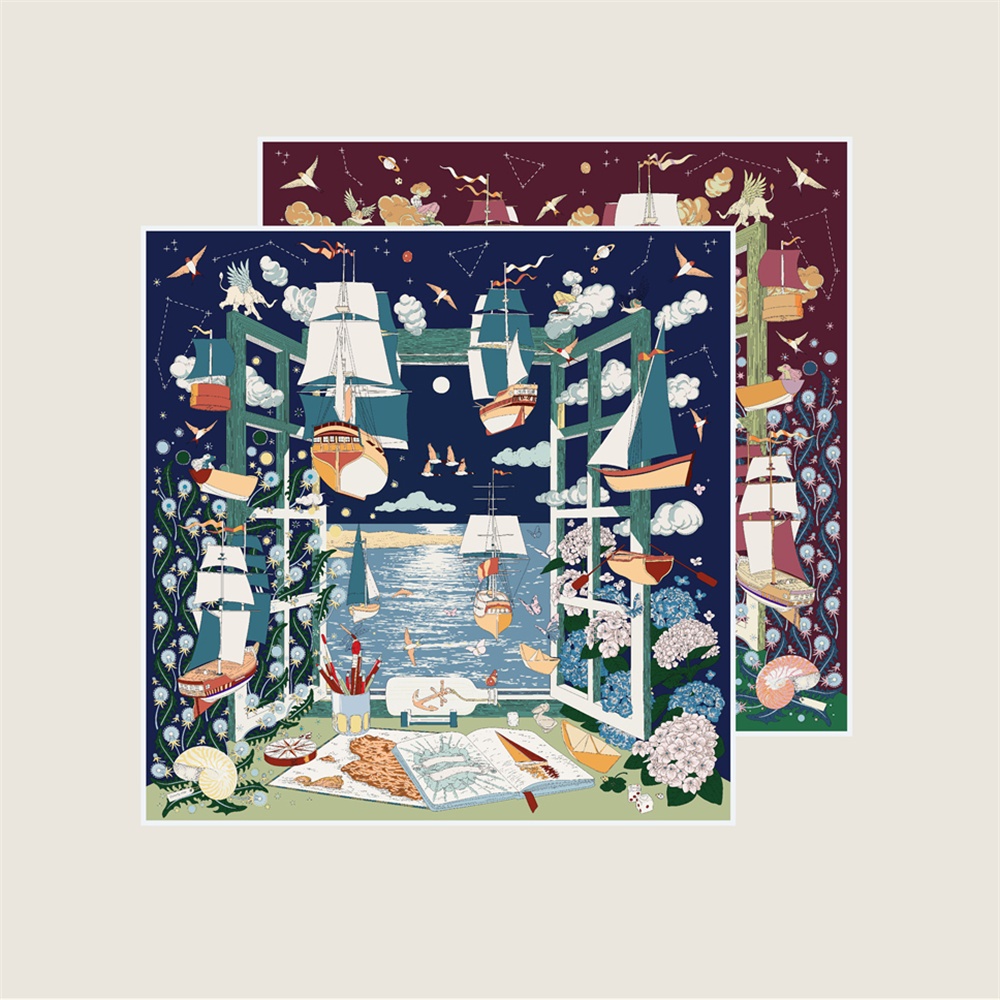 90CM Brand Silk Scarves Wraps  - Silk Scarf Square 리뷰 및 가격