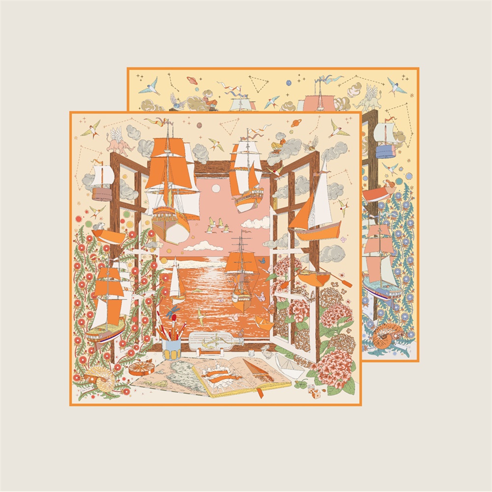 90CM Brand Silk Scarves Wraps  - Silk Scarf Square 리뷰 및 가격