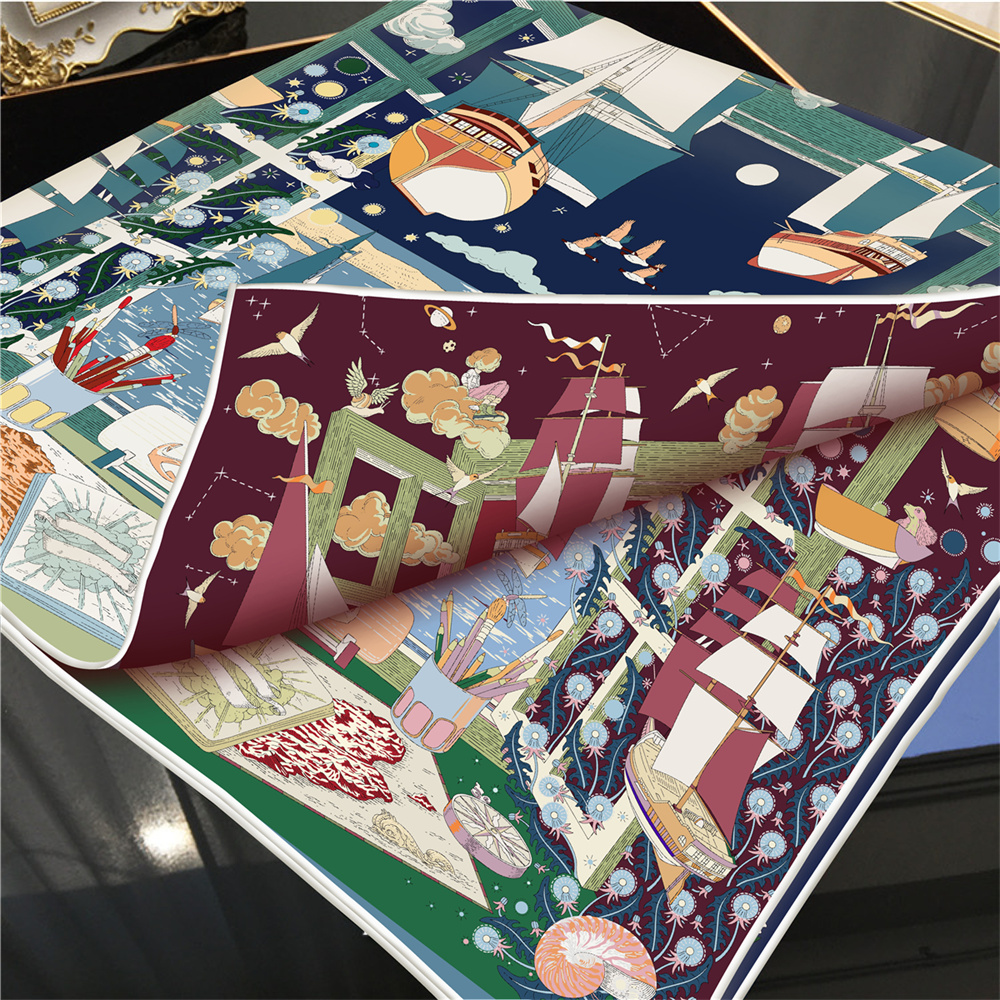 90CM Brand Silk Scarves Wraps  - Silk Scarf Square 리뷰 및 가격