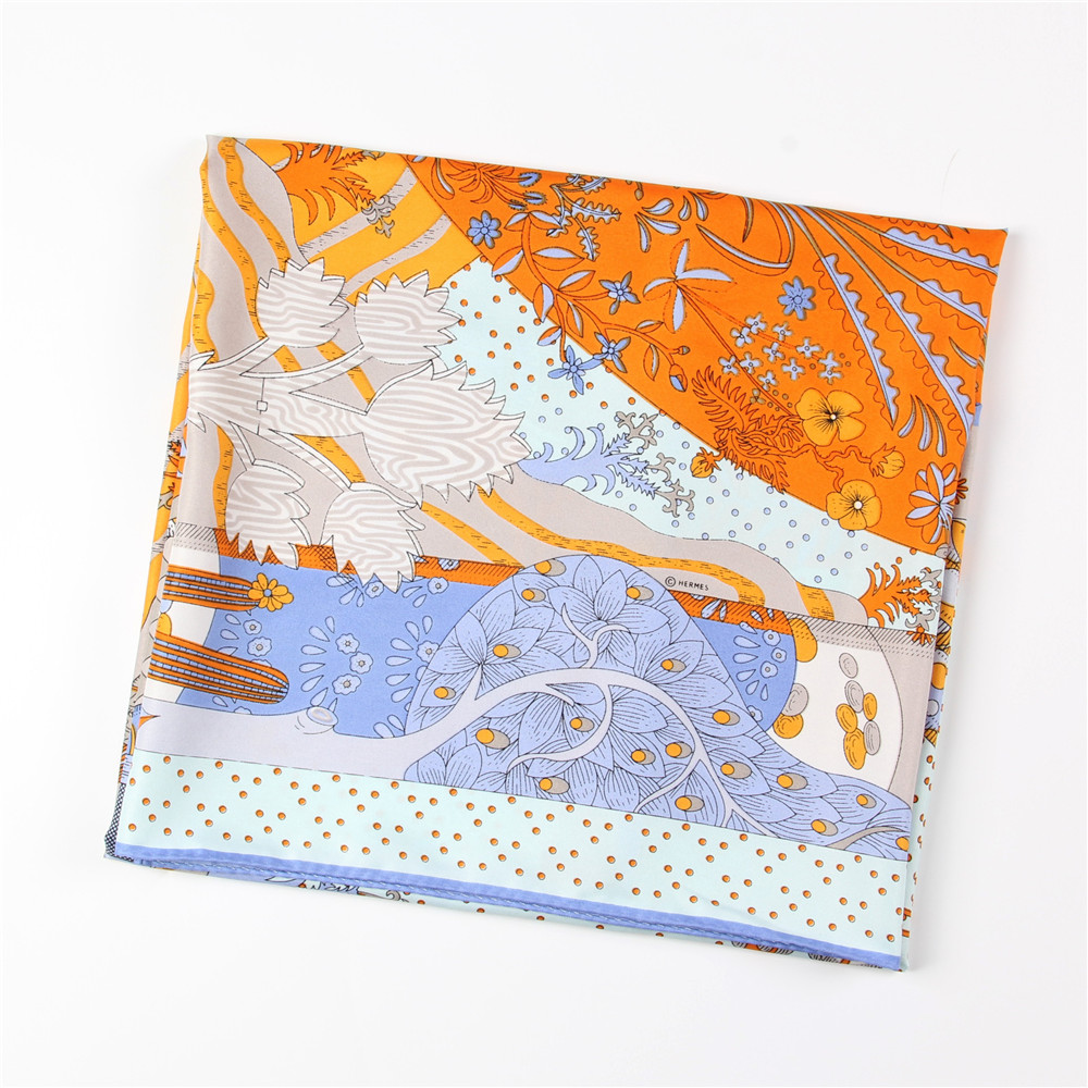 Manual Hand Rolled Twill Silk  - Silk Scarf Square 리뷰 및 가격