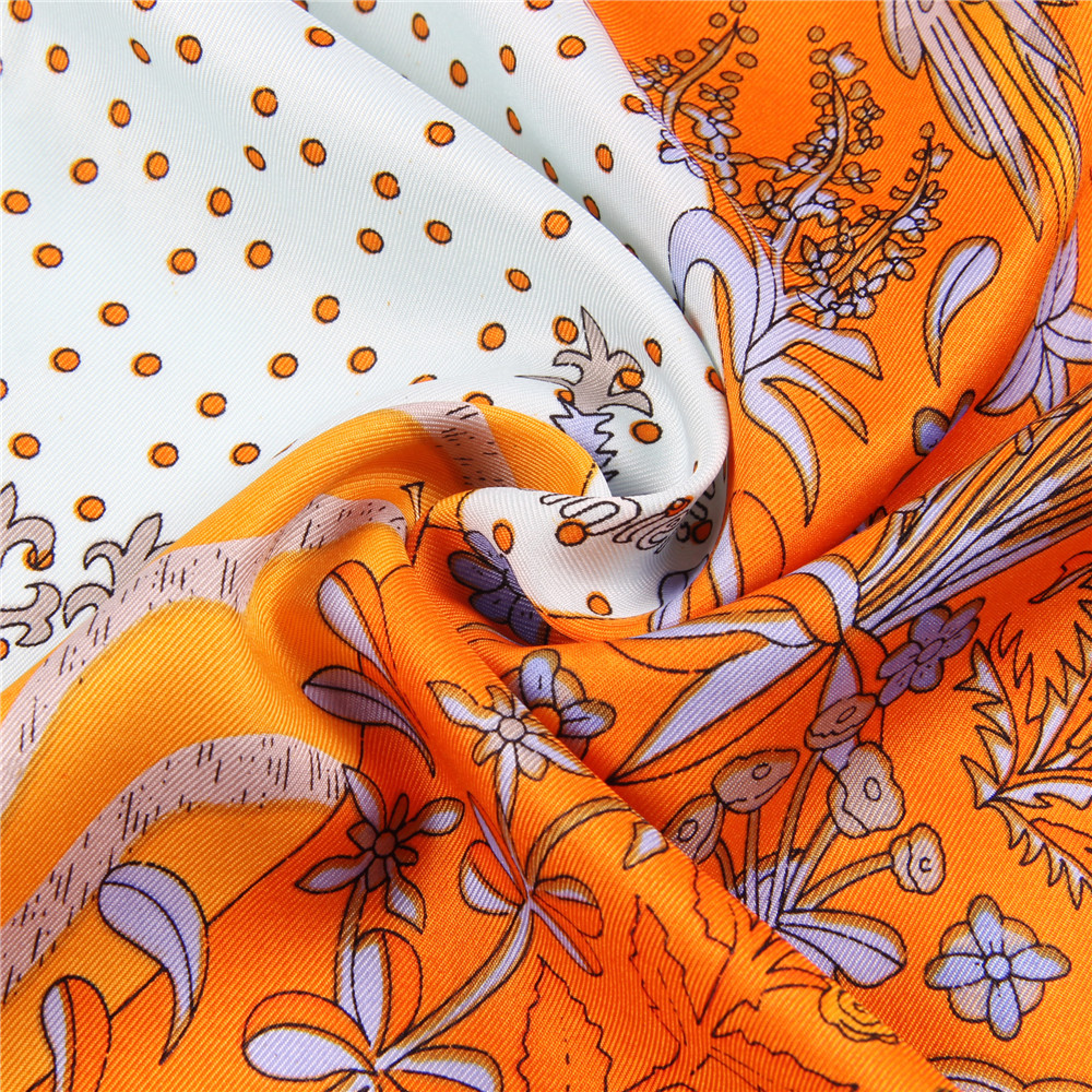 Manual Hand Rolled Twill Silk  - Silk Scarf Square 리뷰 및 가격