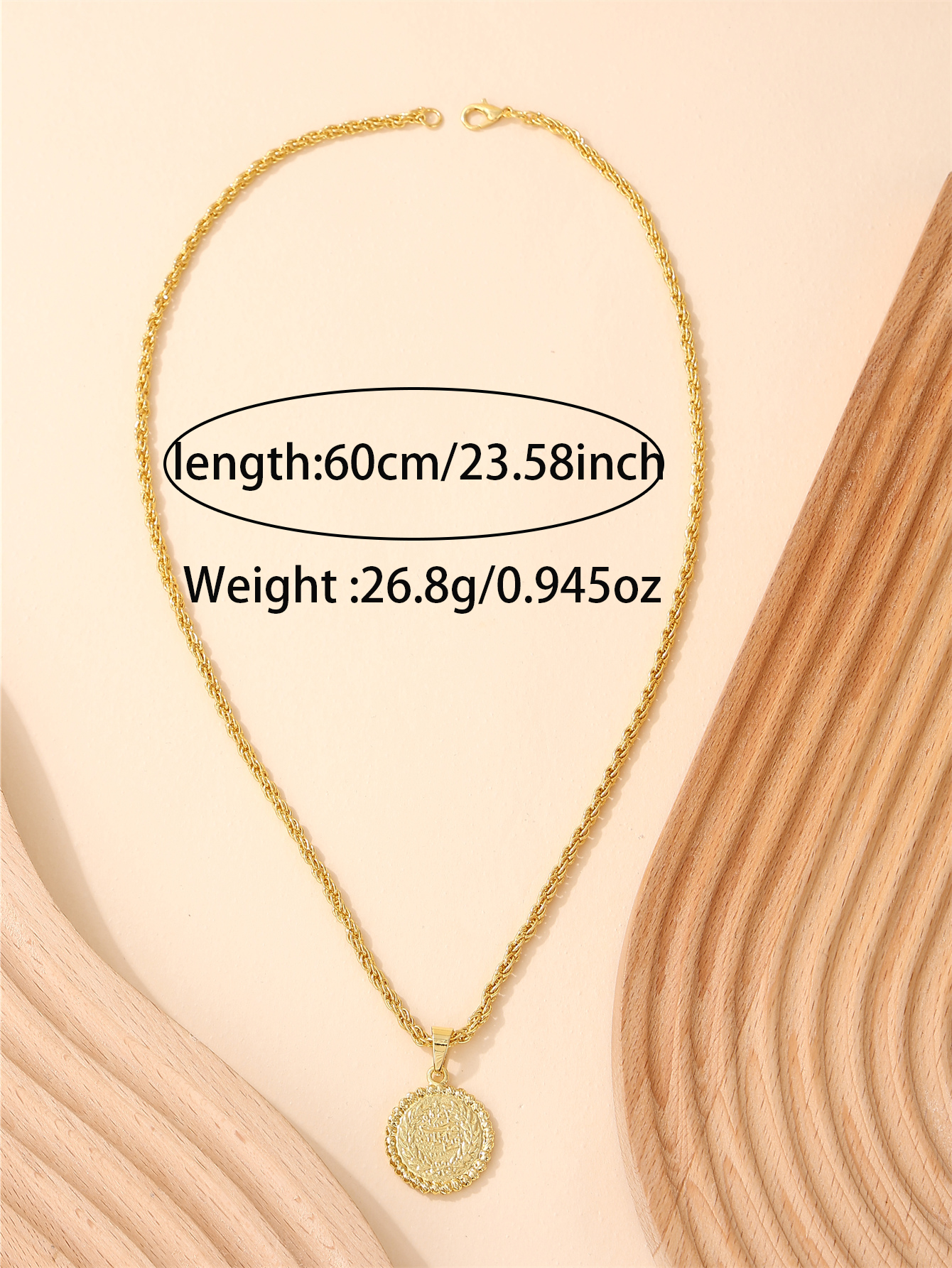 Delicate Minimalist 18K Gold-P - Coin Necklace Delicate 리뷰 및 가격