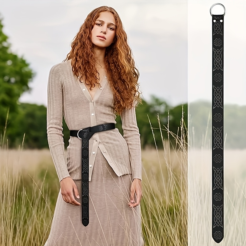 1pc Medieval Embossed Belt, PU - Women Electronic Accessories 리뷰 및 가격