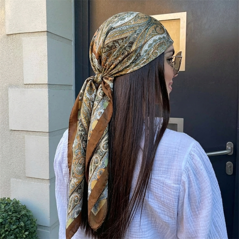 Women Spring Summer Square Sca - Silk Scarf Square 리뷰 및 가격