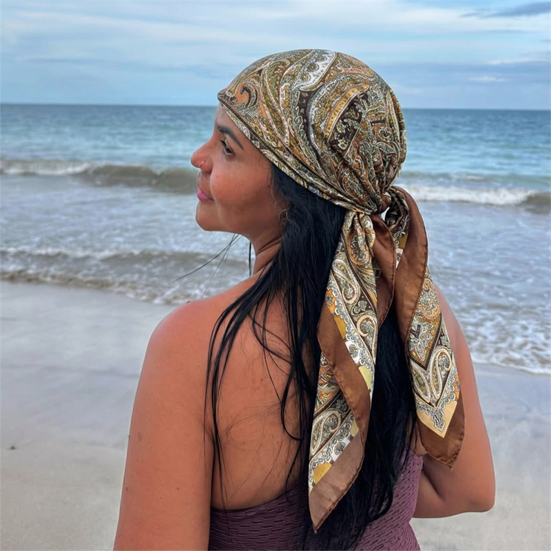 Women Spring Summer Square Sca - Silk Scarf Square 리뷰 및 가격