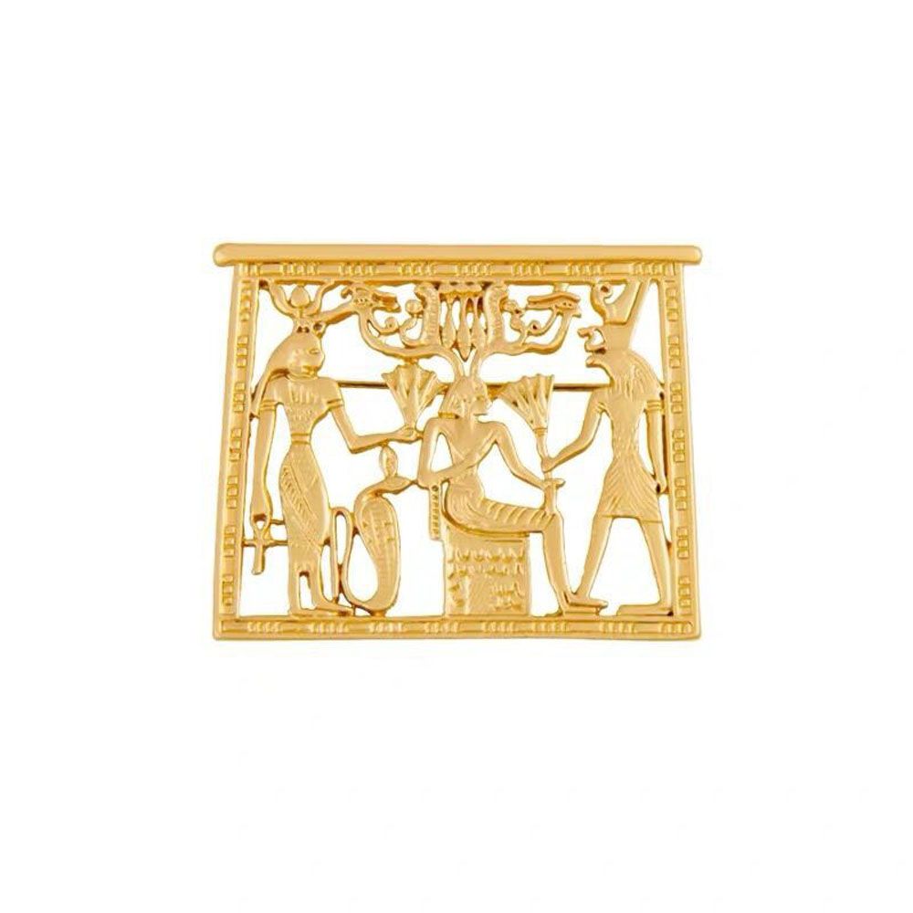 Gold Color Metal Hollow Badge  - Women Accessories In Egypt 리뷰 및 가격