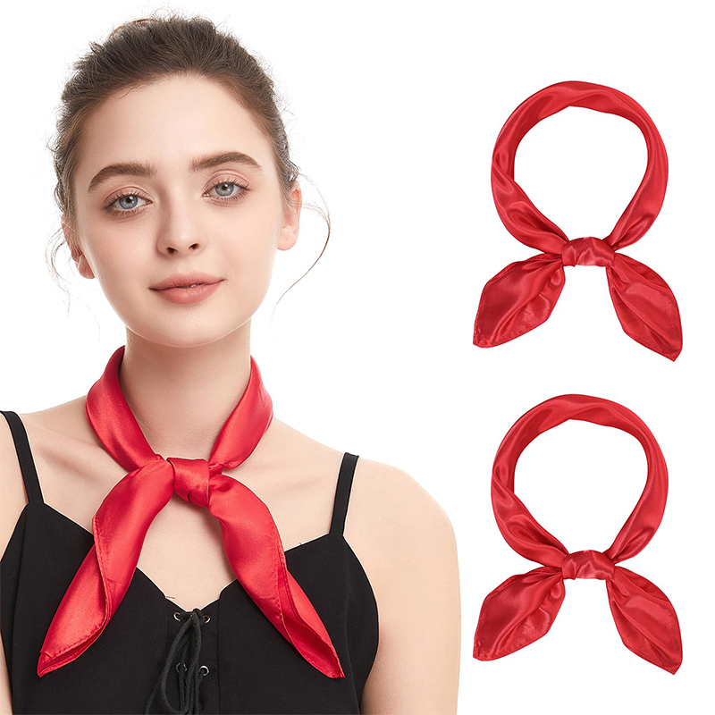 2024 New Fashion Women Satin S - Silk Scarf Square 리뷰 및 가격