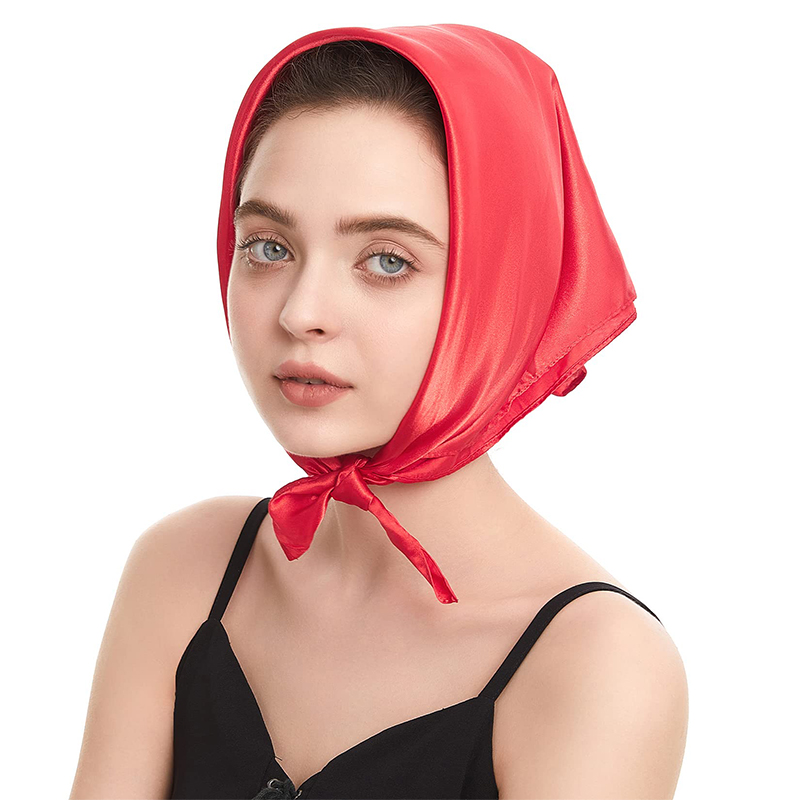 2024 New Fashion Women Satin S - Silk Scarf Square 리뷰 및 가격