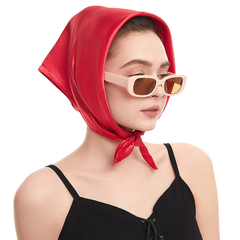 2024 New Fashion Women Satin S - Silk Scarf Square 리뷰 및 가격