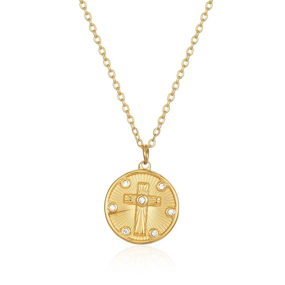 Women Delicate Round Coin Zirc - Coin Necklace Delicate 리뷰 및 가격