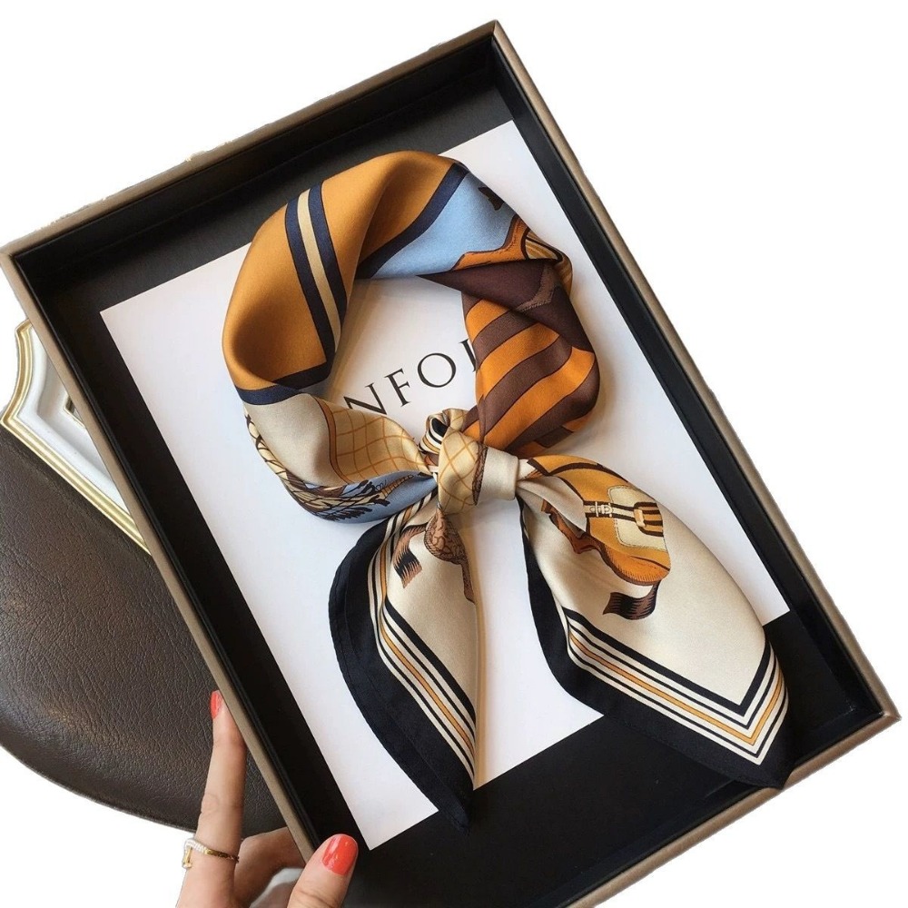 Fashion Satin Square Scarf for - Silk Scarf Square 리뷰 및 가격