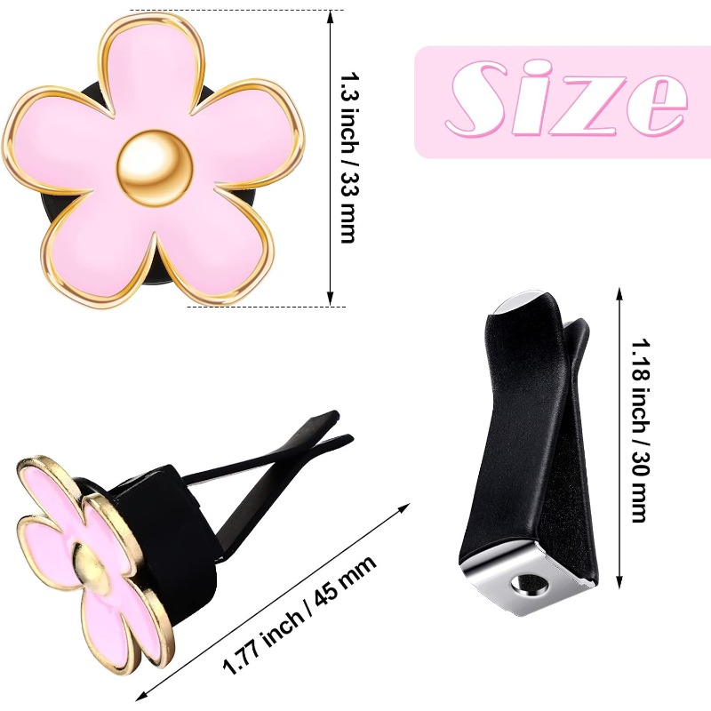 6PCS Daisy Flower Air Vent Cli - Women Accessories Outlet 리뷰 및 가격