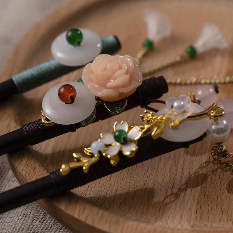 1Pc Wooden Hairpin Headdress f - Women Accessories Wholesale 리뷰 및 가격