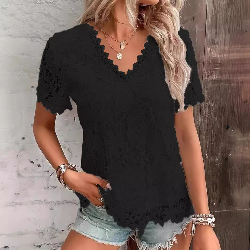 Summer Women's Shirt White Sho - Layered Necklace Set 리뷰 및 가격