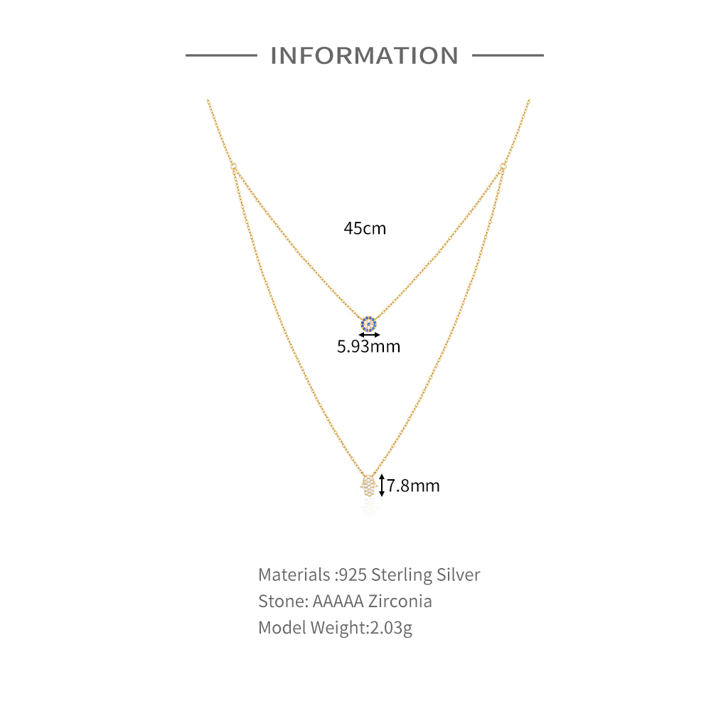 CANNER 925 Sterling Silver Dou - Layered Necklace Set 리뷰 및 가격