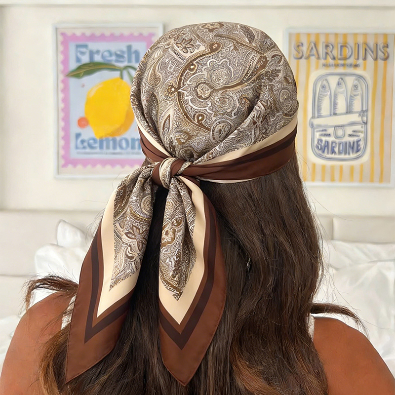 Luxury Women Silk Square Scarf - Silk Scarf Square 리뷰 및 가격