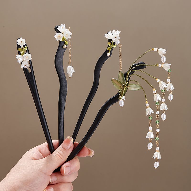 Wooden Flower Hairpin Vintage  - Women Accessories Wholesale 리뷰 및 가격