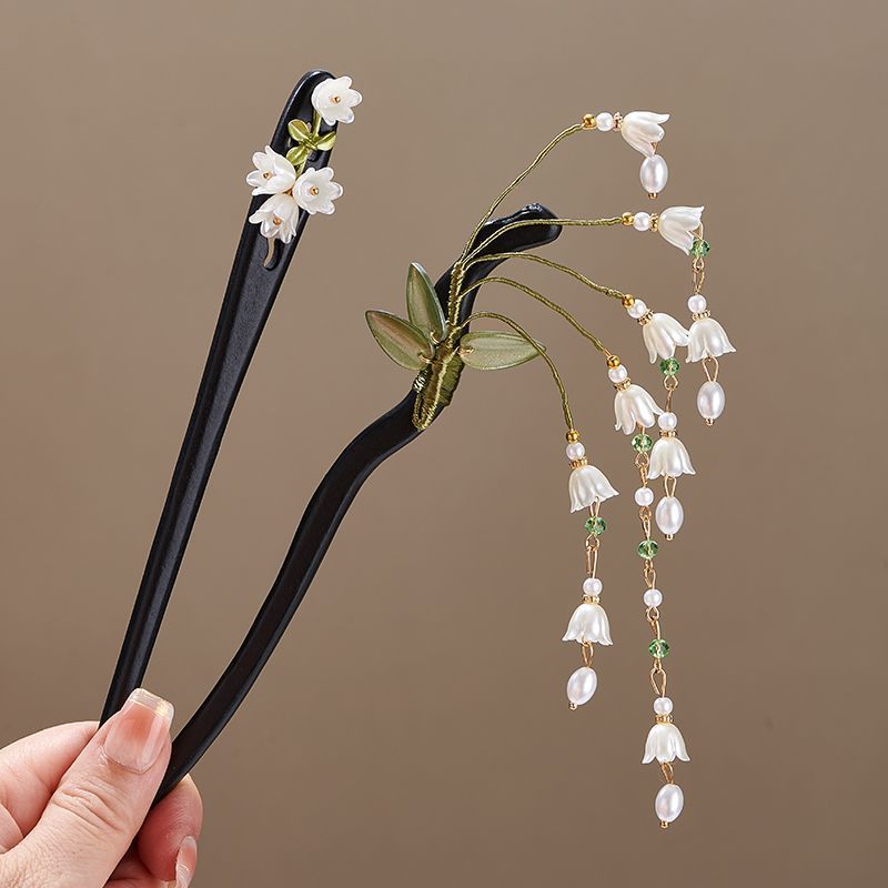 Wooden Flower Hairpin Vintage  - Women Accessories Wholesale 리뷰 및 가격