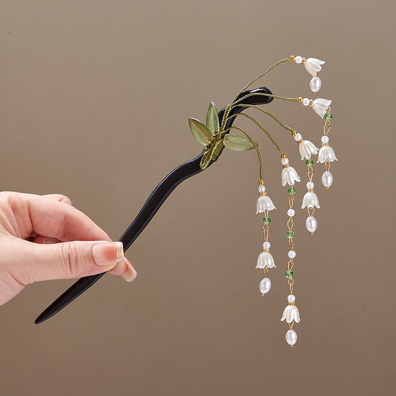 Wooden Flower Hairpin Vintage  - Women Accessories Wholesale 리뷰 및 가격