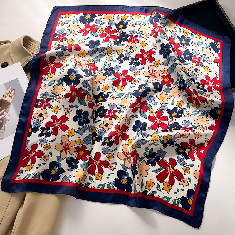 Luxury Square Scarf For Women  - Silk Scarf Square 리뷰 및 가격