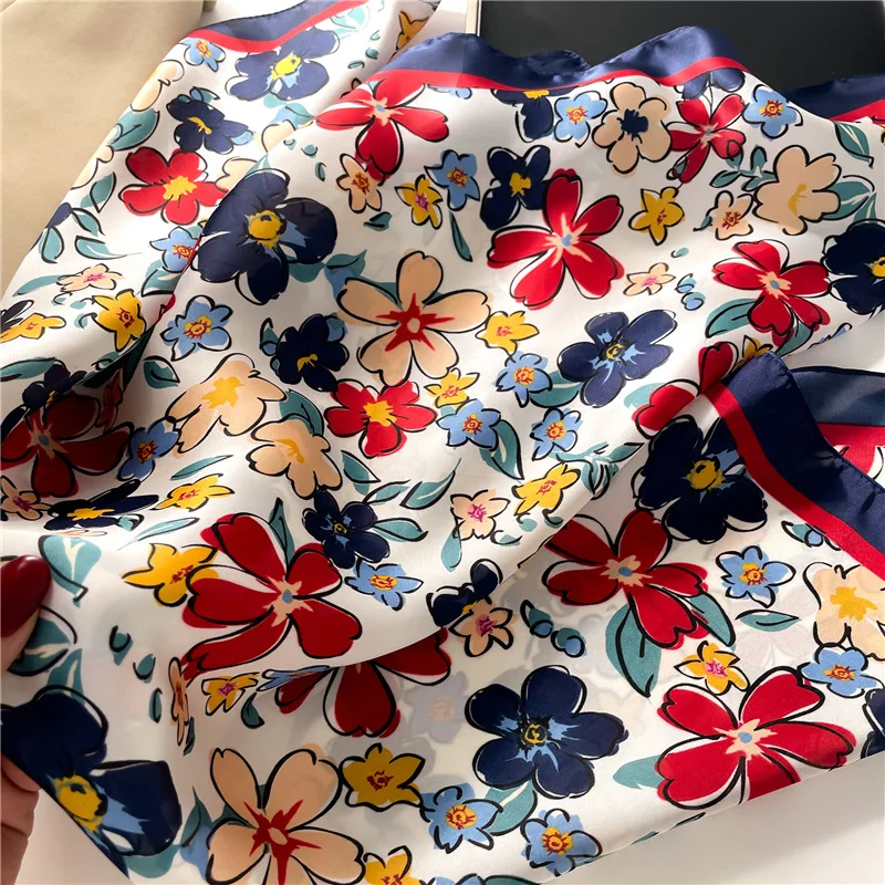 Luxury Square Scarf For Women  - Silk Scarf Square 리뷰 및 가격