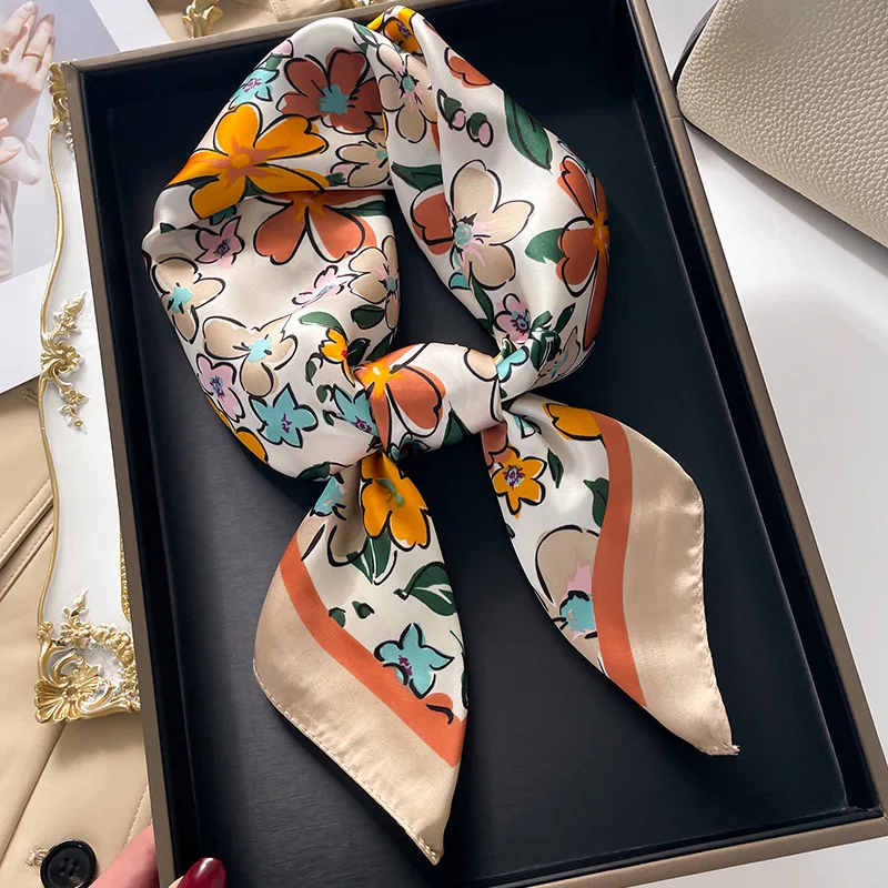 Luxury Square Scarf For Women  - Silk Scarf Square 리뷰 및 가격