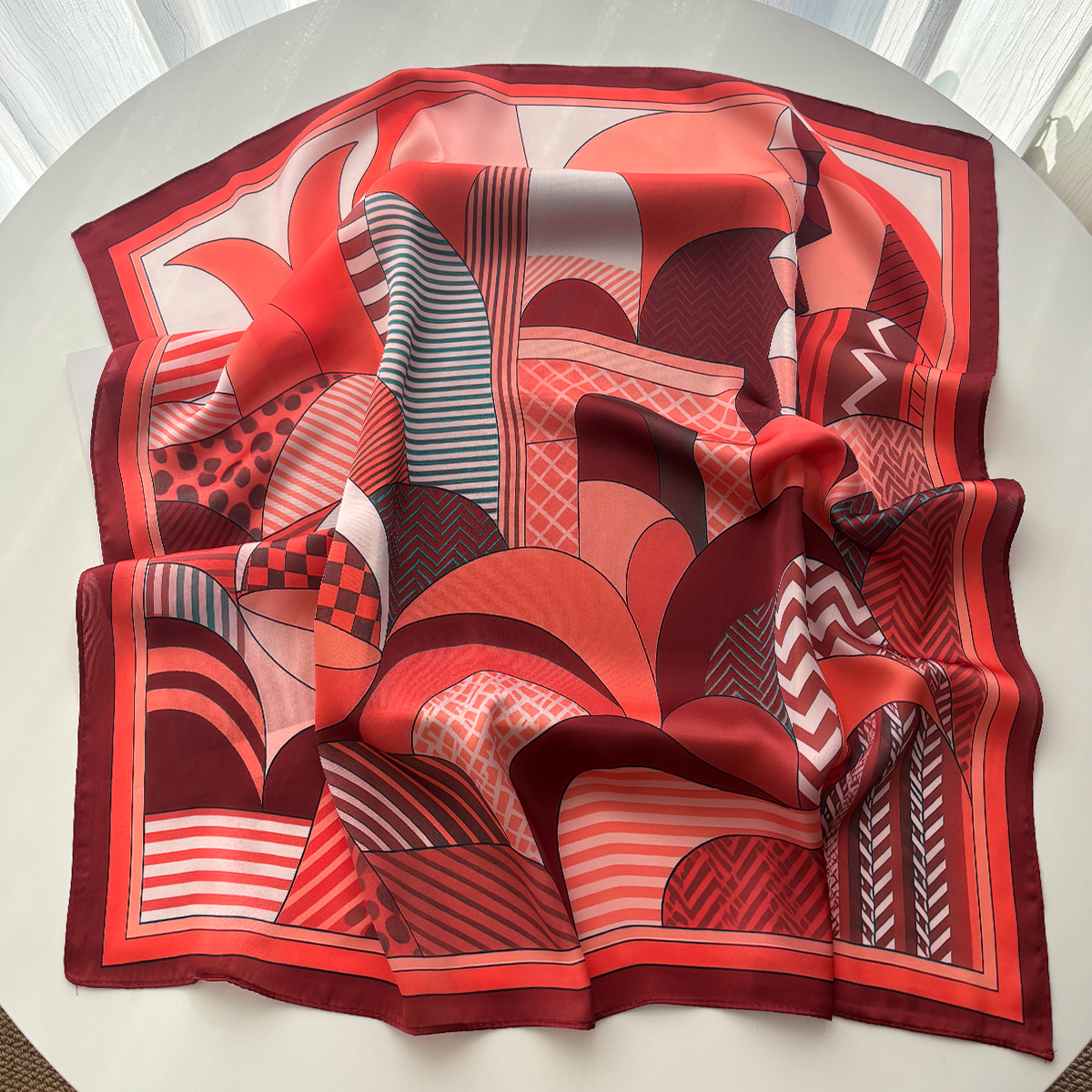 Luxury Square Scarf For Women  - Silk Scarf Square 리뷰 및 가격