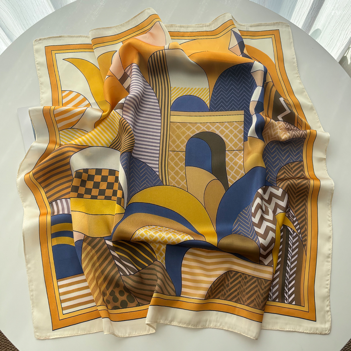 Luxury Square Scarf For Women  - Silk Scarf Square 리뷰 및 가격