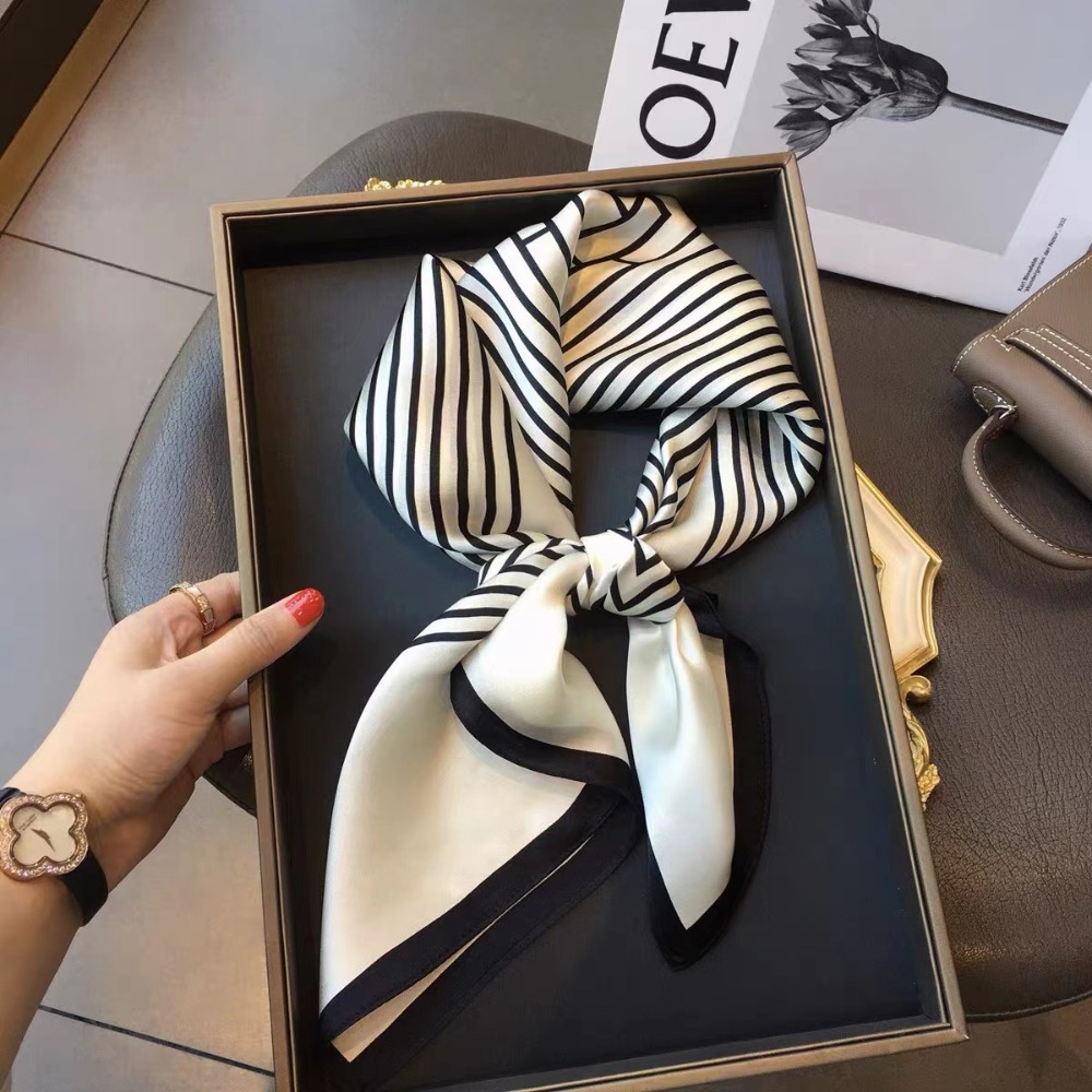 70×70cm Satin Square Scarf, Si - Silk Scarf Square 리뷰 및 가격