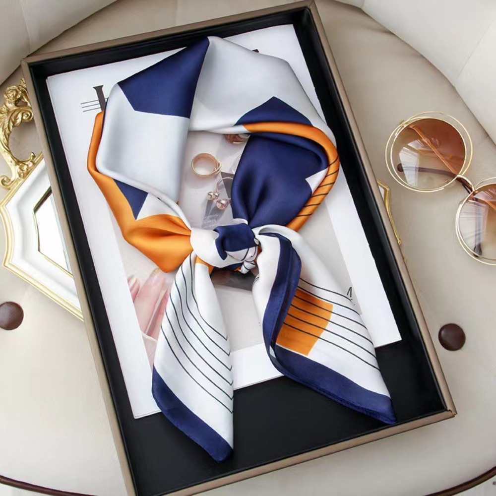 70×70cm Satin Square Scarf, Si - Silk Scarf Square 리뷰 및 가격