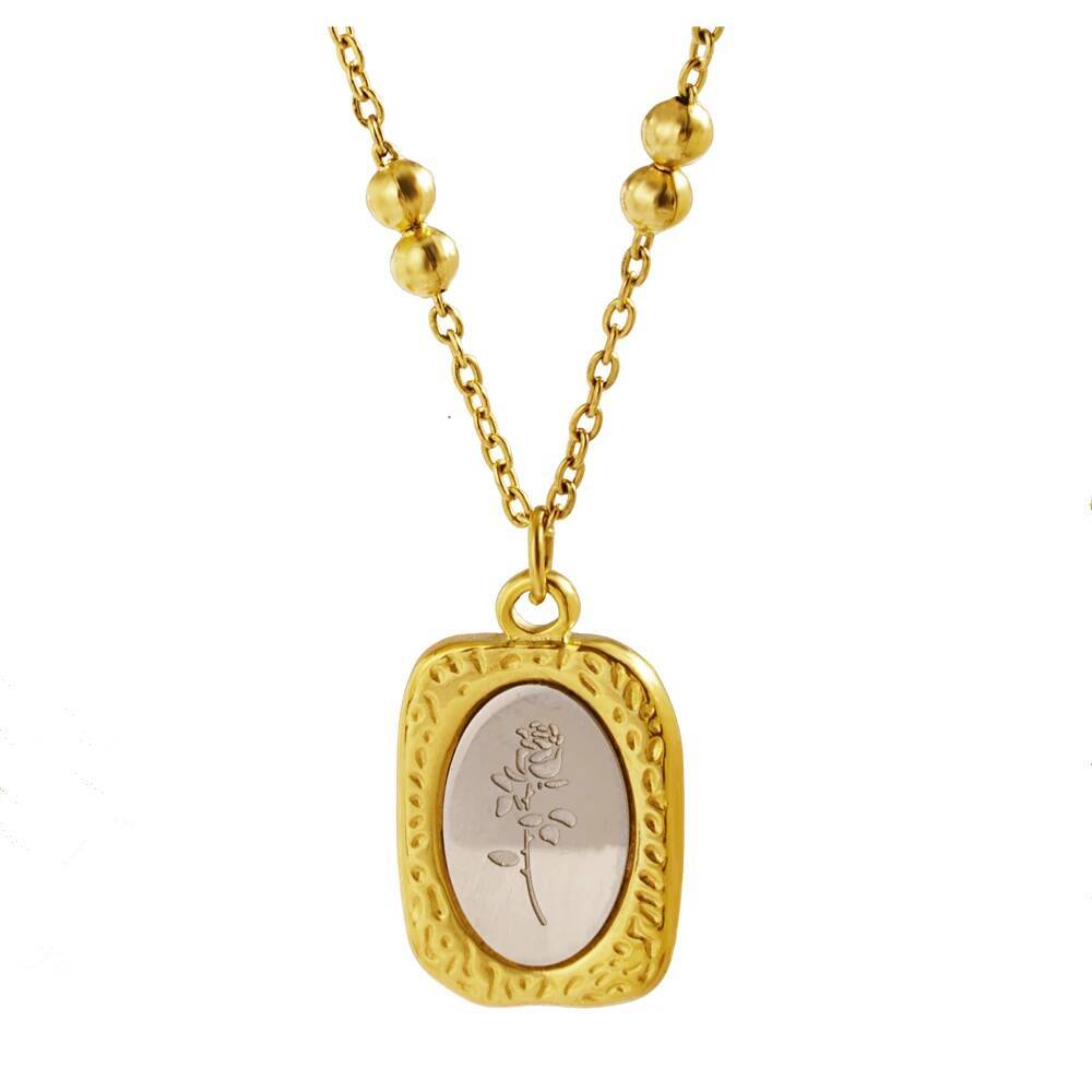 Stainless Steel Fashion Rose F - Coin Necklace Delicate 리뷰 및 가격