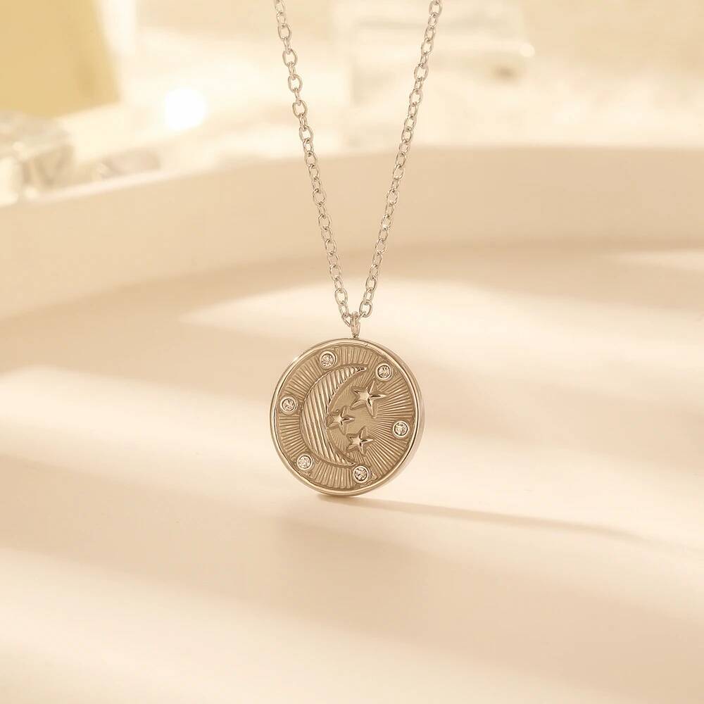 Stainless Steel Women Delicate - Coin Necklace Delicate 리뷰 및 가격