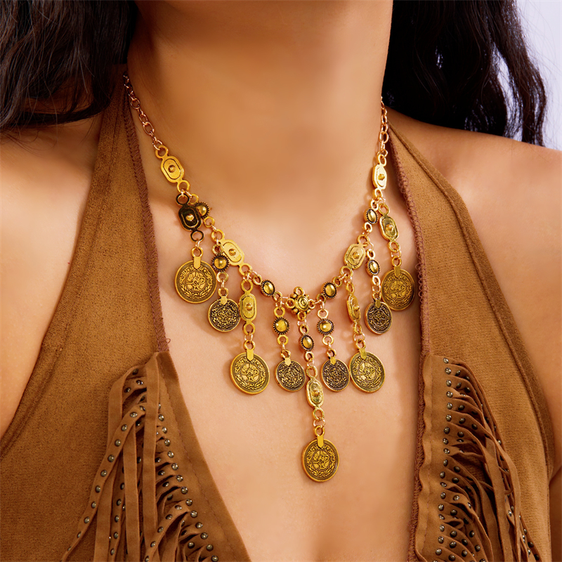 Romantic Metal Floral Locket N - Coin Necklace Delicate 리뷰 및 가격