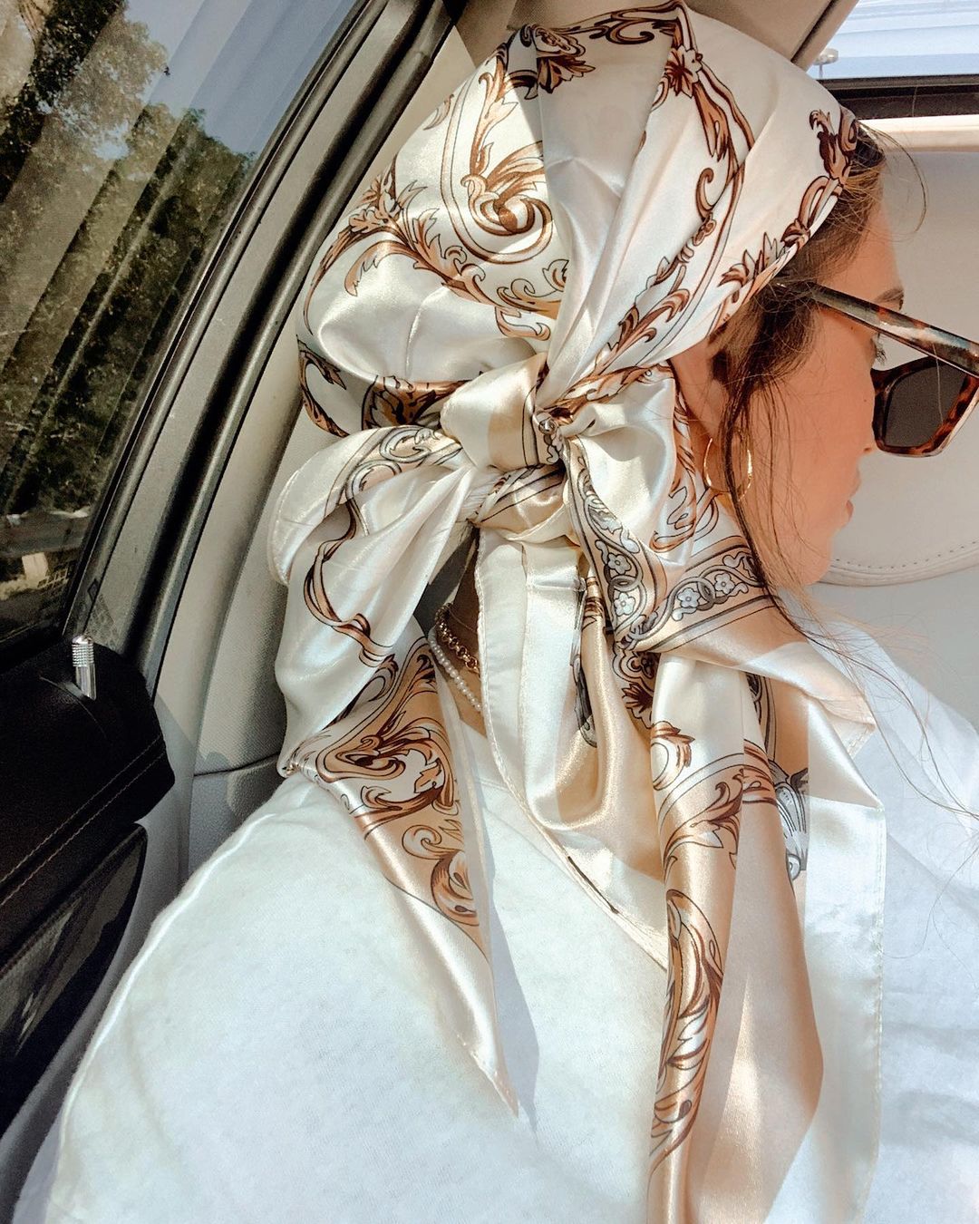 Satin Square Scarf Women Musli - Silk Scarf Square 리뷰 및 가격