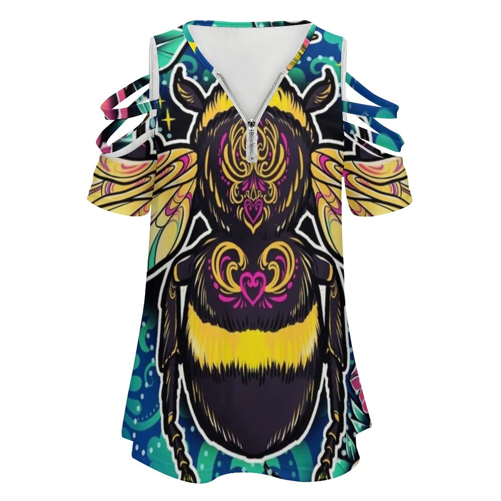 New Fashion Zip Off Shoulder T - Women Accessories Drawing 리뷰 및 가격