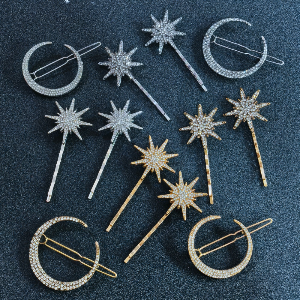 3/4 pcs set Crystal Star Hairp - Women Knight Accessories 리뷰 및 가격