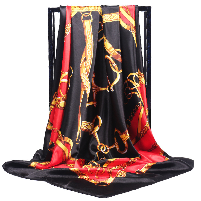 90*90cm Ladies Silk Scarf Band - Silk Scarf Square 리뷰 및 가격