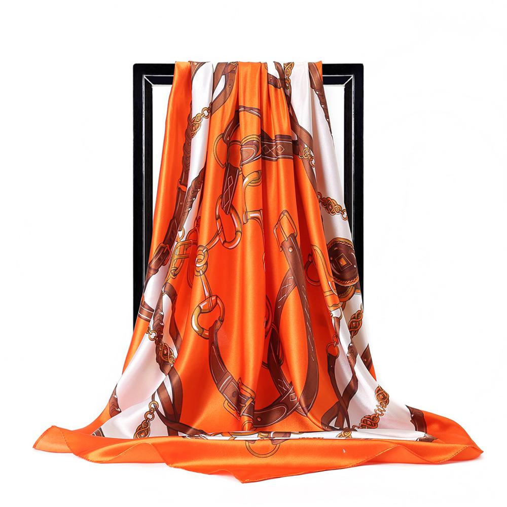 90*90cm Ladies Silk Scarf Band - Silk Scarf Square 리뷰 및 가격