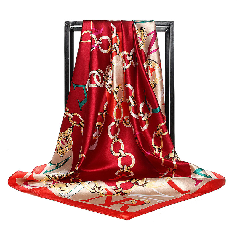 90*90cm Ladies Silk Scarf Band - Silk Scarf Square 리뷰 및 가격