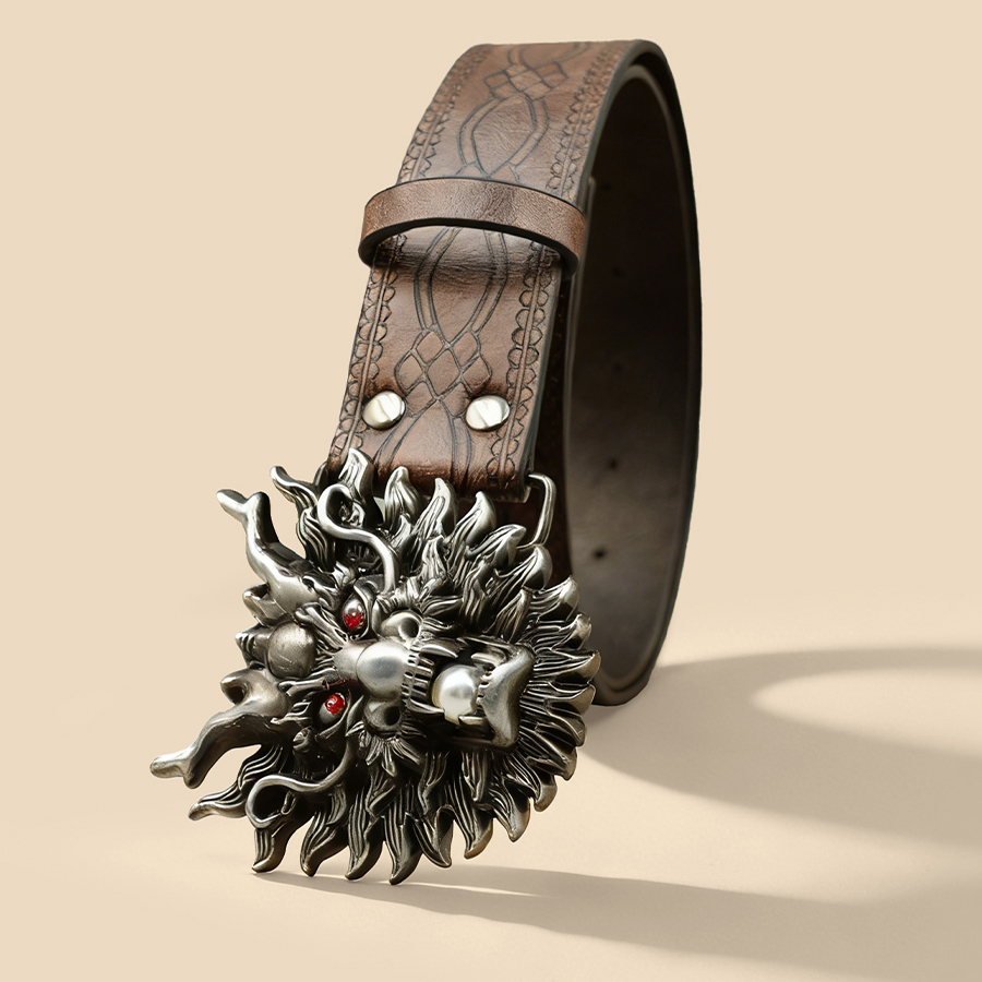 Chinese Dragon Head Buckle Bel - Women Electronic Accessories 리뷰 및 가격