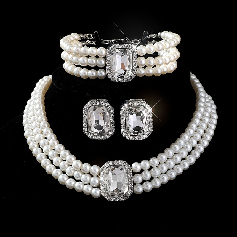 Bridal multi-layer imitation p - Layered Necklace Set 리뷰 및 가격